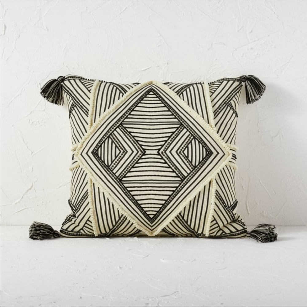 Sold Out Opalhouse Square Embellished Geometric Decorative Throw Pillow NWT